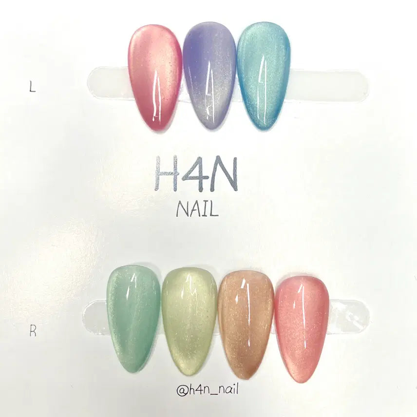 [BUNJANG] Clear Magnet Handmade Nail Tips / 맑은자석 수제네일팁