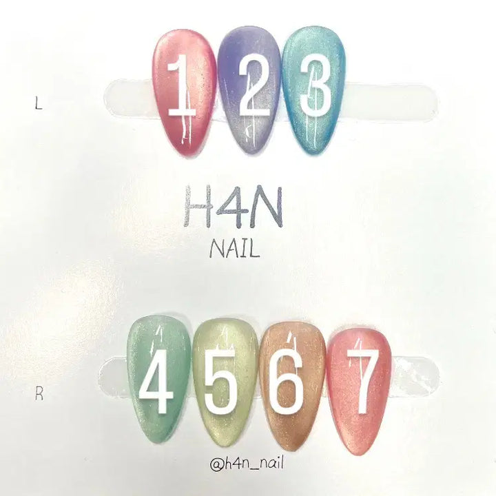 [BUNJANG] Clear Magnet Handmade Nail Tips / 맑은자석 수제네일팁