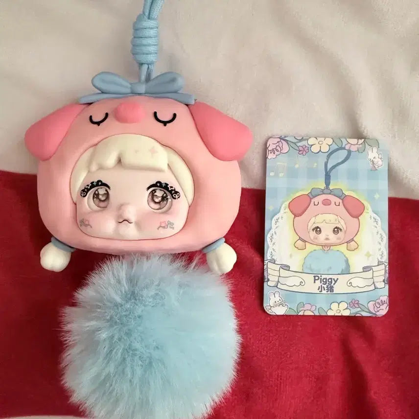 [BUNJANG] Nomi Pig Character Earphone Pouch Keyring / 노미 이어폰 키링 파우치인형