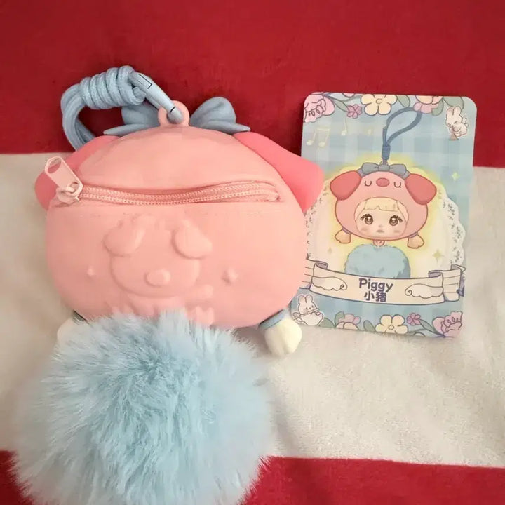 [BUNJANG] Nomi Pig Character Earphone Pouch Keyring / 노미 이어폰 키링 파우치인형