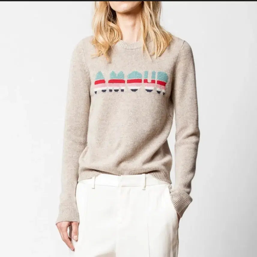 [BUNJANG] Zadig &amp; Voltaire Amor Cashmere Knit Sweater / 쟈딕 앤 볼테르 아모르 캐시미어 100% 니트