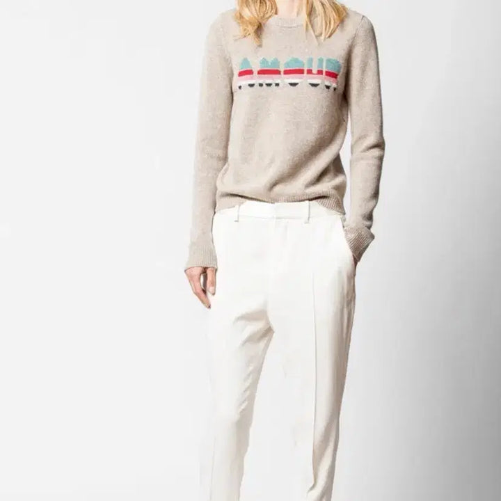 [BUNJANG] Zadig &amp; Voltaire Amor Cashmere Knit Sweater / 쟈딕 앤 볼테르 아모르 캐시미어 100% 니트