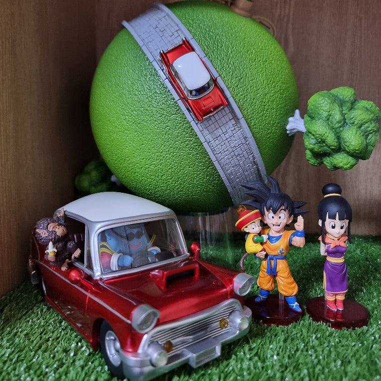 [BUNJANG] League Dragon Ball Resin King Kai & Babrus Car Statue / 리그사 League 드래곤볼 레진 계왕신 & 바브루스 자동차 레진월콜