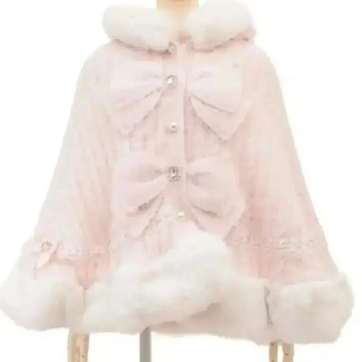 [BUNJANG] Liz Lisa Ribbon Poncho Pink / 최종가격) 리즈리사 리본 판초 핑크