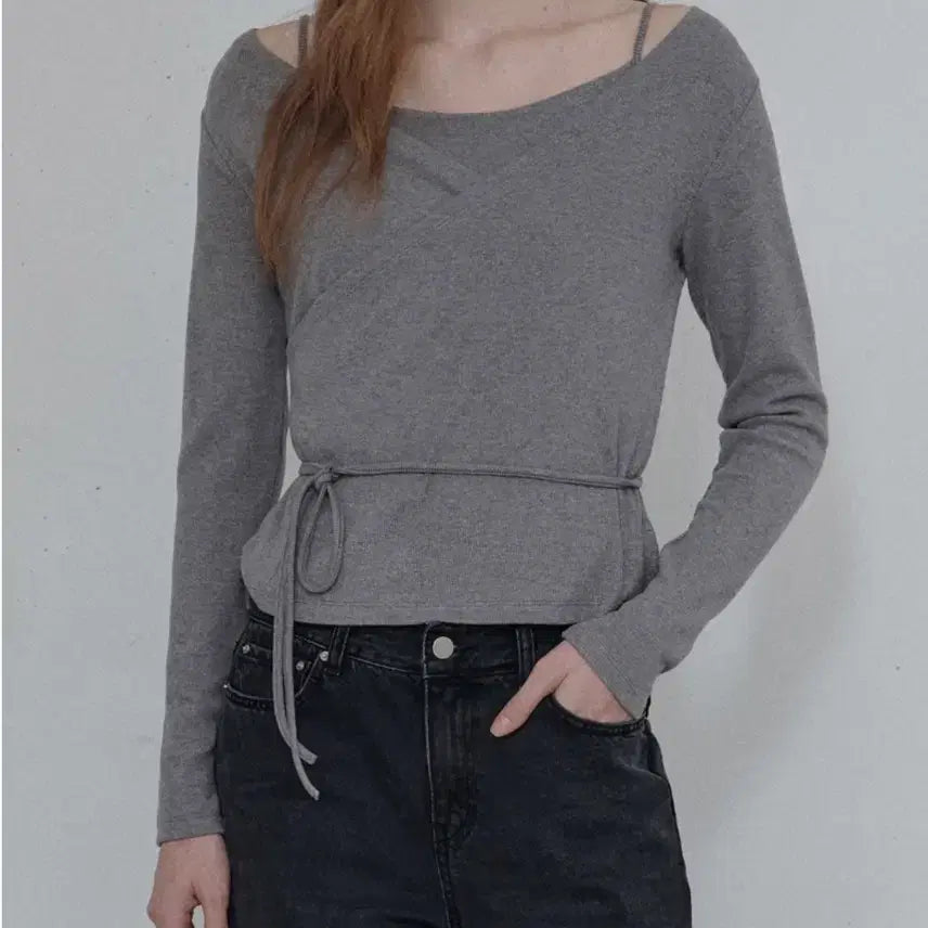 [BUNJANG] Elroju Lena Cardigan Set Grey / 엘로주 레나 가디건 셋업 그레이 1회 두시간착용