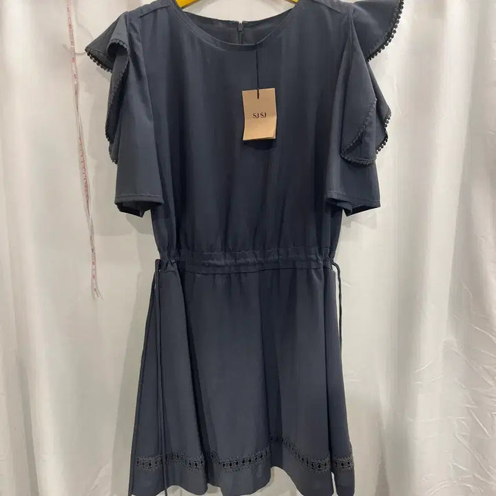[BUNJANG] SJSJ Midi Dress with Frill Detail / sjsj 원피스 새상품 82-94-160