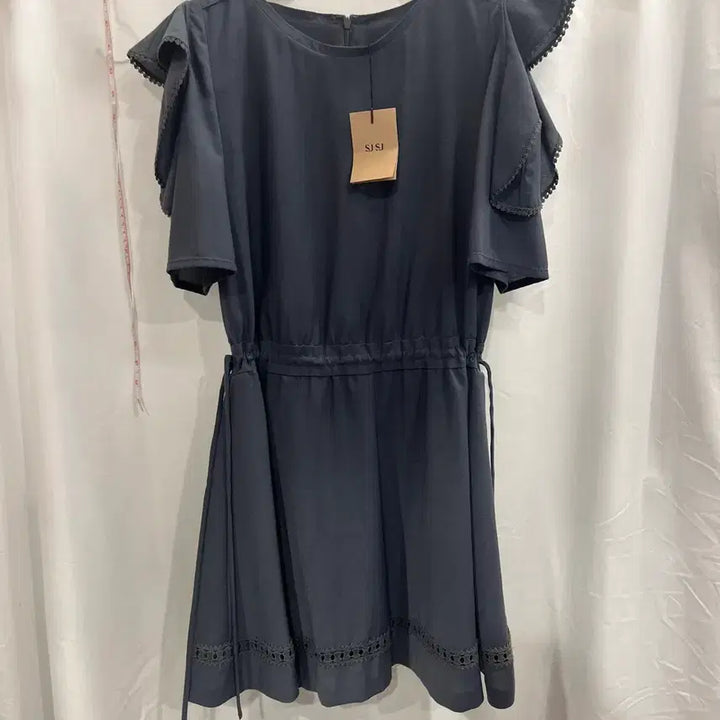 [BUNJANG] SJSJ Midi Dress with Frill Detail / sjsj 원피스 새상품 82-94-160