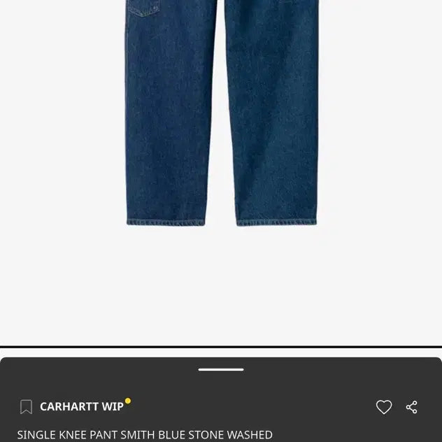 [BUNJANG] Carhartt Single Knee Pants Smith Blue / 칼하트 싱글니 팬츠 스미스블루 (30-32)