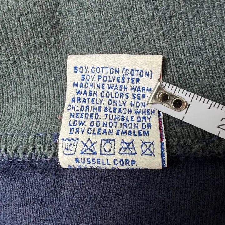 [BUNJANG] Russell 90s Quarter Zip Sweatshirt / 90s Russell Quarter Zip Sweatshirt (navy