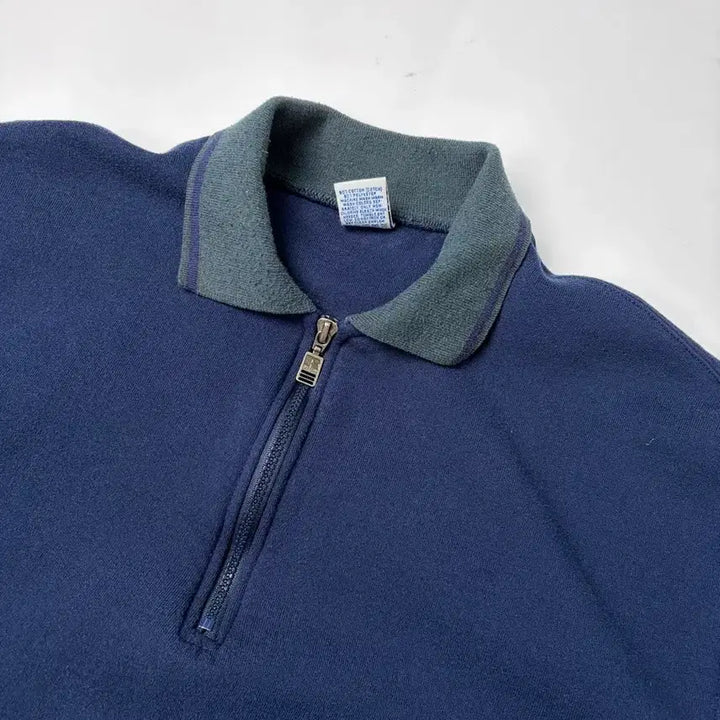 [BUNJANG] Russell 90s Quarter Zip Sweatshirt / 90s Russell Quarter Zip Sweatshirt (navy