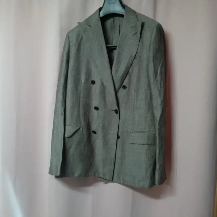 [BUNJANG] Man on the Boon Linen Silk Blazer Jacket / 맨 온더 분, 린넨 울 블레이저 자켓