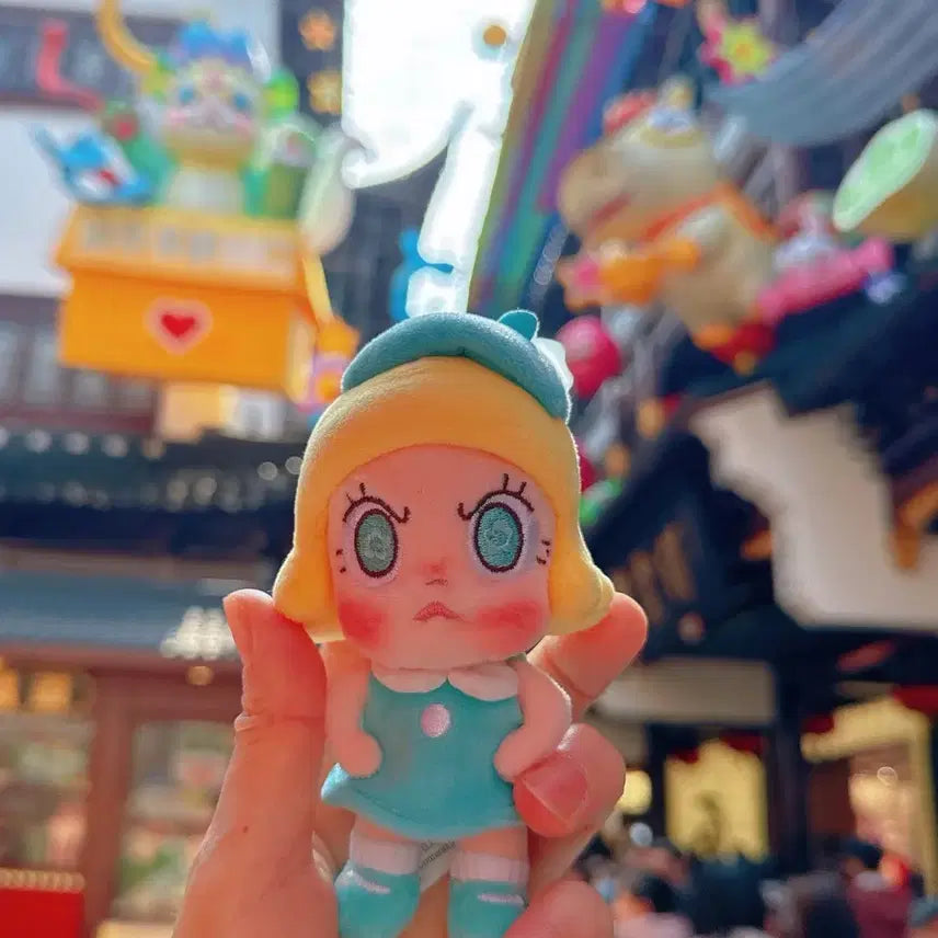 [SOLD OUT] 팝마트 앵그리 몰리 앵그리 에너지 시리즈 인형 키링 레이크 블루 파이어
