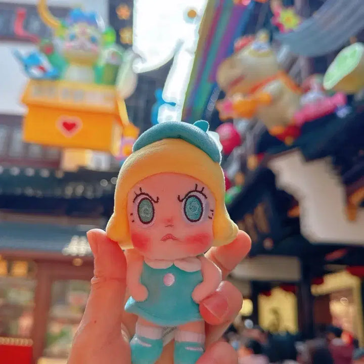[SOLD OUT] 팝마트 앵그리 몰리 앵그리 에너지 시리즈 인형 키링 레이크 블루 파이어