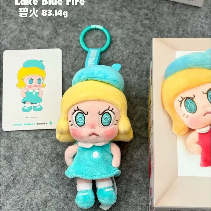 [SOLD OUT] 팝마트 앵그리 몰리 앵그리 에너지 시리즈 인형 키링 레이크 블루 파이어
