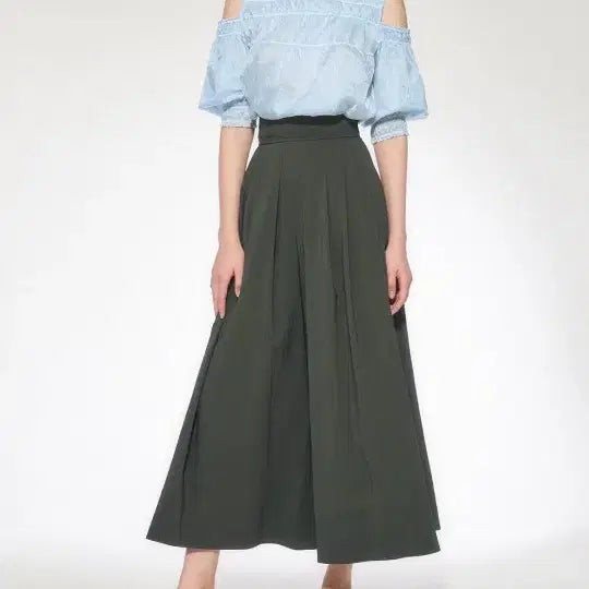 [BUNJANG] 23Objet Slit Wide Seersucker Pants / 23오브제 슬릿 와이드 (시어서커) 팬츠55