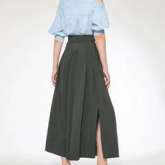 [BUNJANG] 23Objet Slit Wide Seersucker Pants / 23오브제 슬릿 와이드 (시어서커) 팬츠55