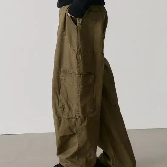 [SOLD OUT] 노운 워시드 카고팬츠 카키 새상품
