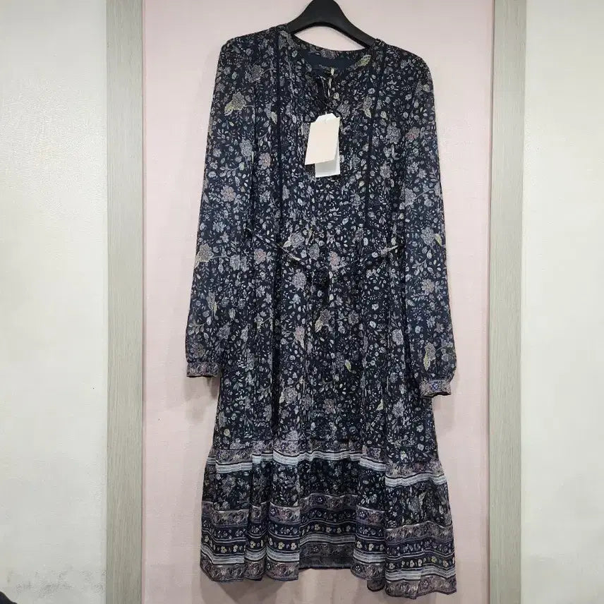 [BUNJANG] Thursday Island Pattern Border Mini Dress / 써스데이아일랜드 패턴보더미니원피스