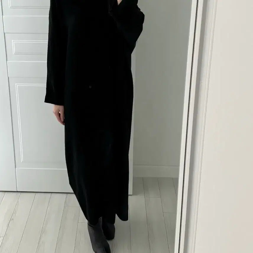 [BUNJANG] COS Black Long Knit Dress / 코스 COS 블랙 롱 니트 원피스 / 총장 117 정도 / 착샷있음
