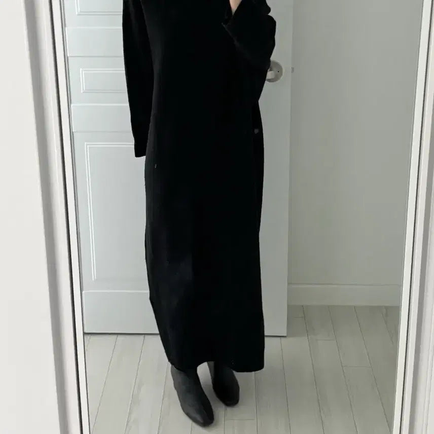 [BUNJANG] COS Black Long Knit Dress / 코스 COS 블랙 롱 니트 원피스 / 총장 117 정도 / 착샷있음