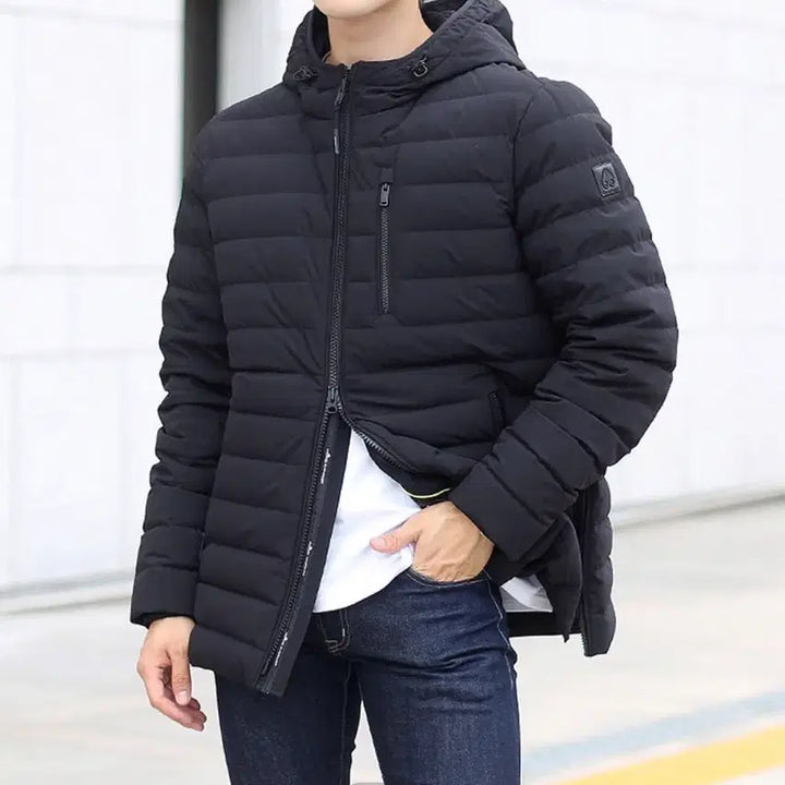 [BUNJANG] Moose Knuckles Full Crest Down Hooded Lightweight Padding Jacket / 무스너클 풀크레스트 다운 후드 경량패딩 ㅡ95사이즈