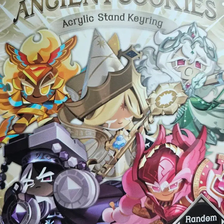 [BUNJANG] Cookie Run Kingdom Ancient Cookie Random Acrylic Stand Keyring Holyberry Cookie / 쿠킹덤 에인션트 쿠키 랜덤 아크릴 스탠드 키링 홀리베리 쿠키