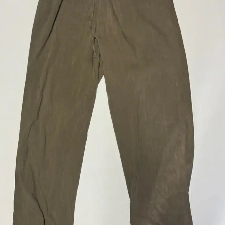 [BUNJANG] Beaker Linen Blend Wide Pants / 정품 비이커 Beaker 린넨 혼방 와이드팬츠 카키 30.7인치
