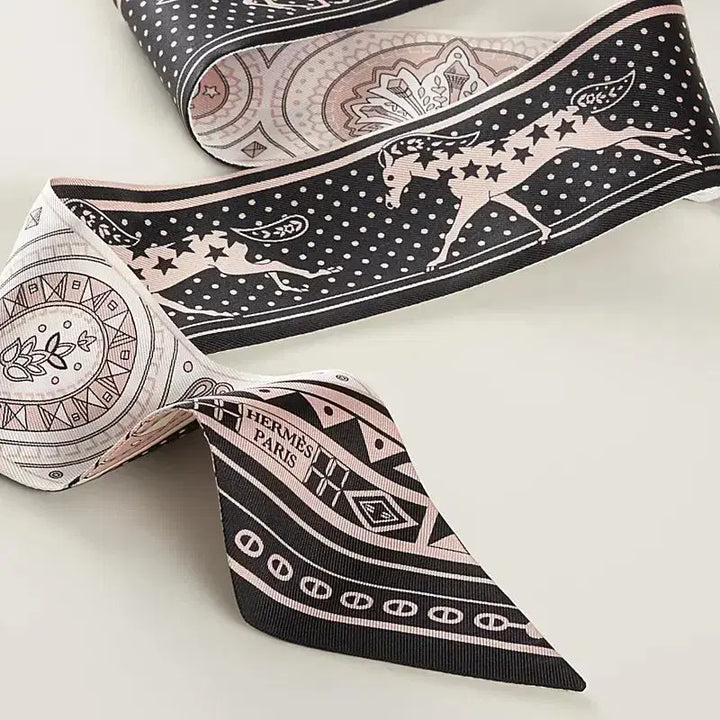 [BUNJANG] Hermes Cheval Twilly Silk Scarf H064259S 07 / 에르메스 슈발 트윌리 실크 여성 스카프 H064259S 07