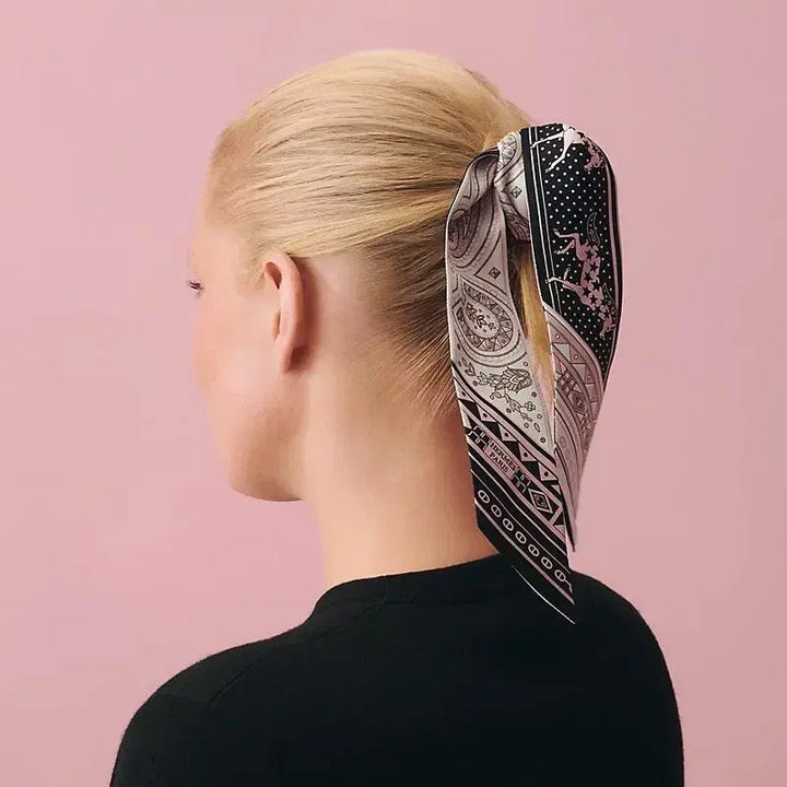 [BUNJANG] Hermes Cheval Twilly Silk Scarf H064259S 07 / 에르메스 슈발 트윌리 실크 여성 스카프 H064259S 07