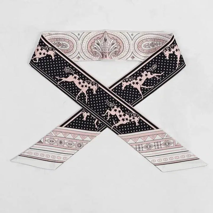 [BUNJANG] Hermes Cheval Twilly Silk Scarf H064259S 07 / 에르메스 슈발 트윌리 실크 여성 스카프 H064259S 07