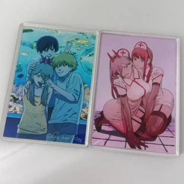 [BUNJANG] Chainsaw Man Makima &amp; Power Status Acrylic Stand / 체인소맨 마키마 파워 스테이터스
