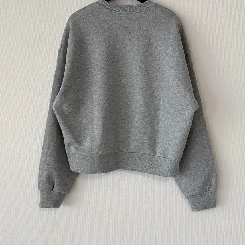 [BUNJANG] Gray Dog Print Sweatshirt / 새제품   그레이 도그 프린팅 맨투맨