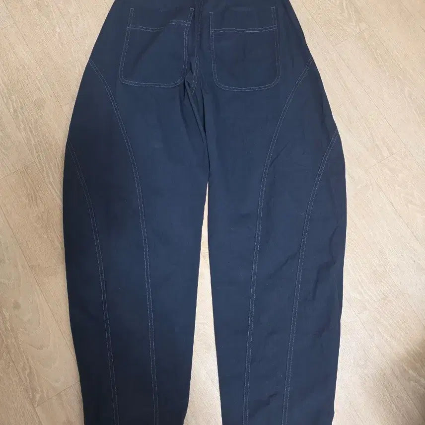 [BUNJANG] Ethos Curved Pants Navy S / 에토스 커브드 팬츠 네이비 S