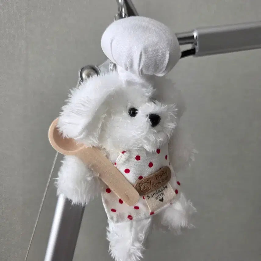 [BUNJANG] Chef Dog Plush Keychain / 강아지 셰프 인형 키링 요리사 뭉뭉이