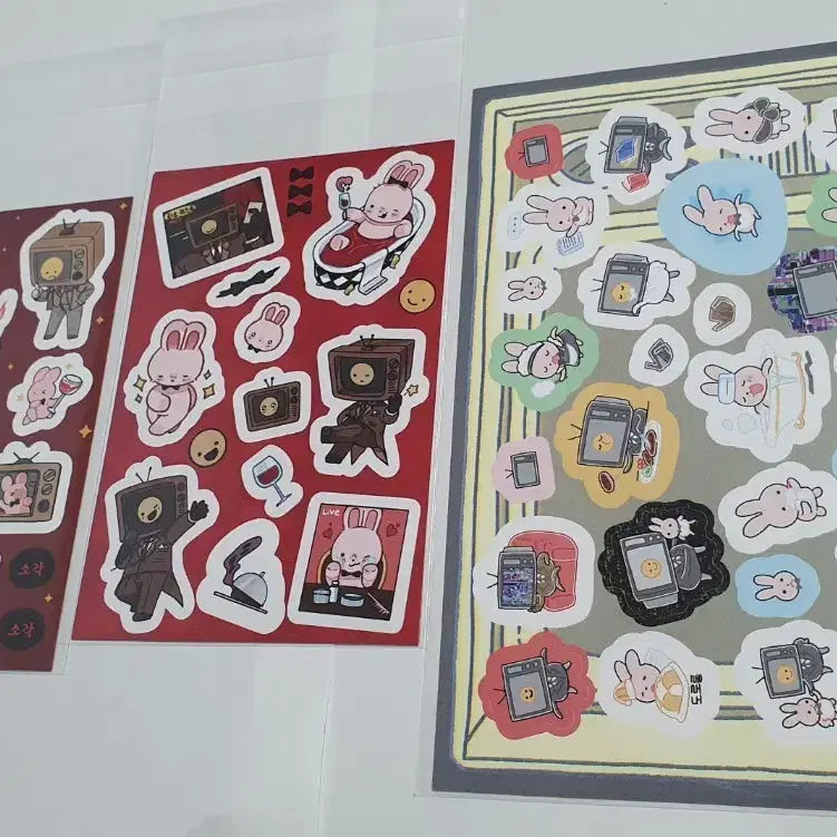 [BUNJANG] Goedamchulgeun Brown Lucky Draw Sticker Set / 괴담출근 브라운의 심야 토크쇼 럭키드로우 스티커 판매