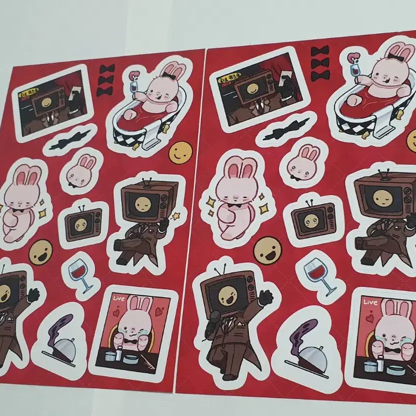 [BUNJANG] Goedamchulgeun Brown Lucky Draw Sticker Set / 괴담출근 브라운의 심야 토크쇼 럭키드로우 스티커 판매