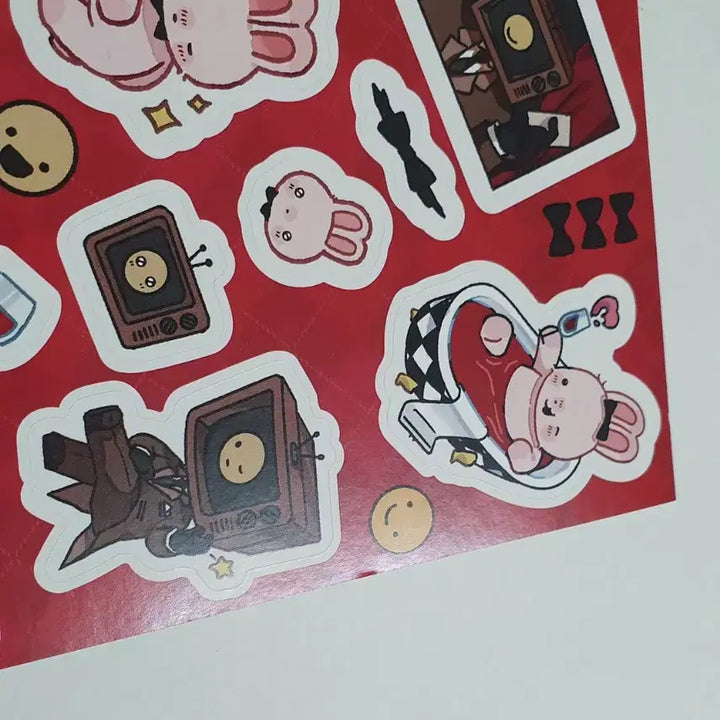 [BUNJANG] Goedamchulgeun Brown Lucky Draw Sticker Set / 괴담출근 브라운의 심야 토크쇼 럭키드로우 스티커 판매