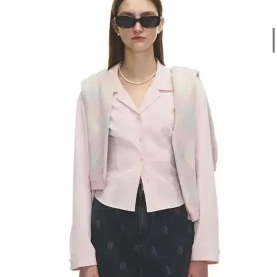 [BUNJANG] GROVE Vero Blouse Pink / 그로브 베로 블라우스 핑크