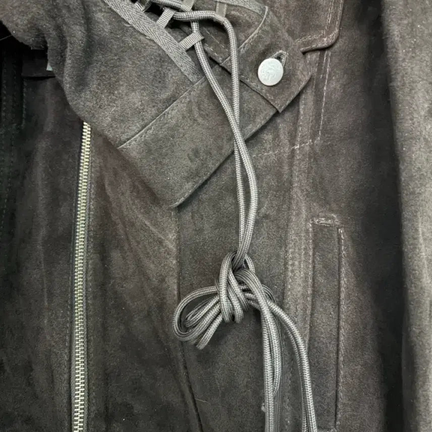 [BUNJANG] Undermycar Cologne Cathedral Suede Trucker Jacket / 언더마이카 쾰른성당 스웨이드 트러커자켓 블랙