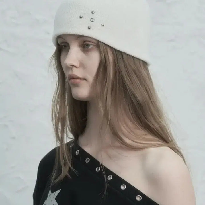 [BUNJANG] Set Up EXE Stud Beanie / 셋업이엑스이 스터드 비니