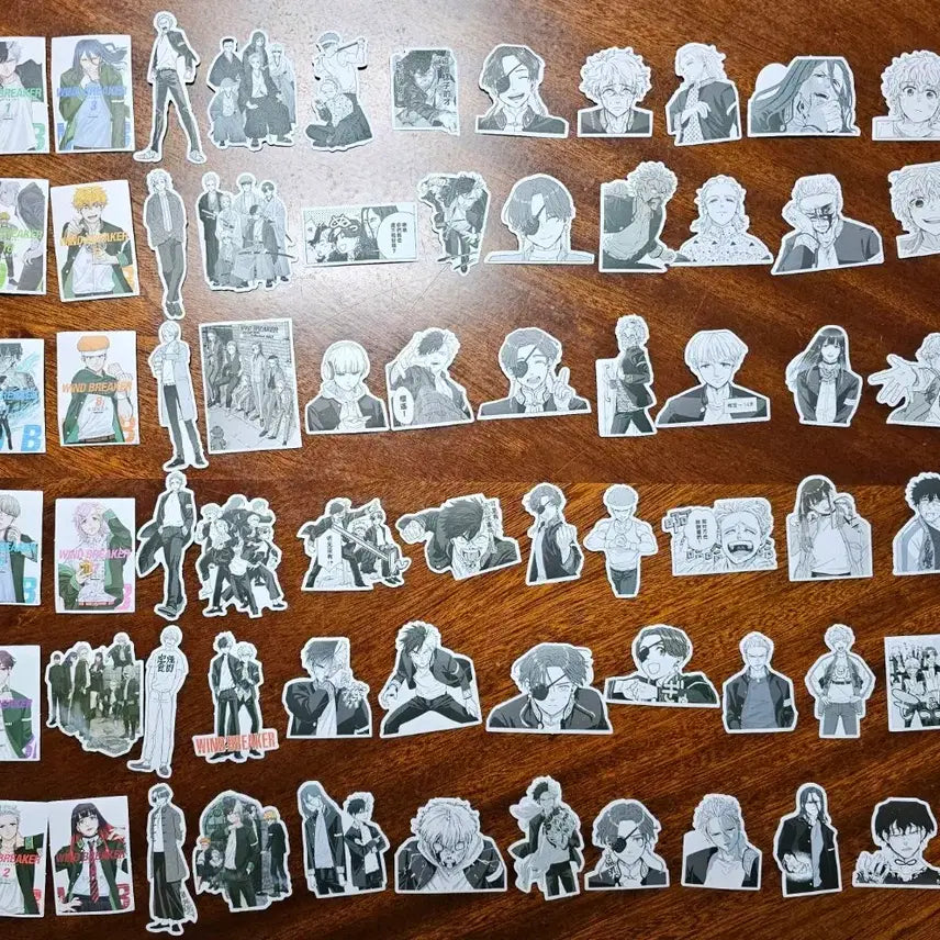 [BUNJANG] Winbre Original Black and White Sculpture Stickers / 윈브레 원화 흑백 조각 스티커 판매합니다.
