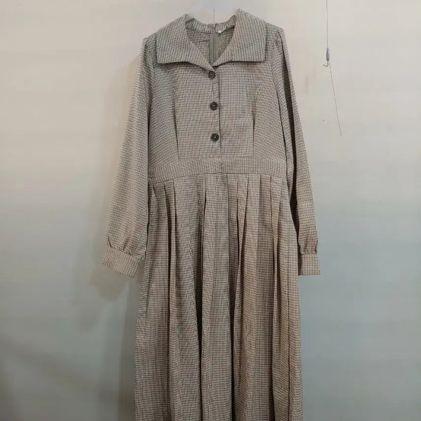 [BUNJANG] MIXXO Check Long Dress / * MIXXO 체크롱원피스