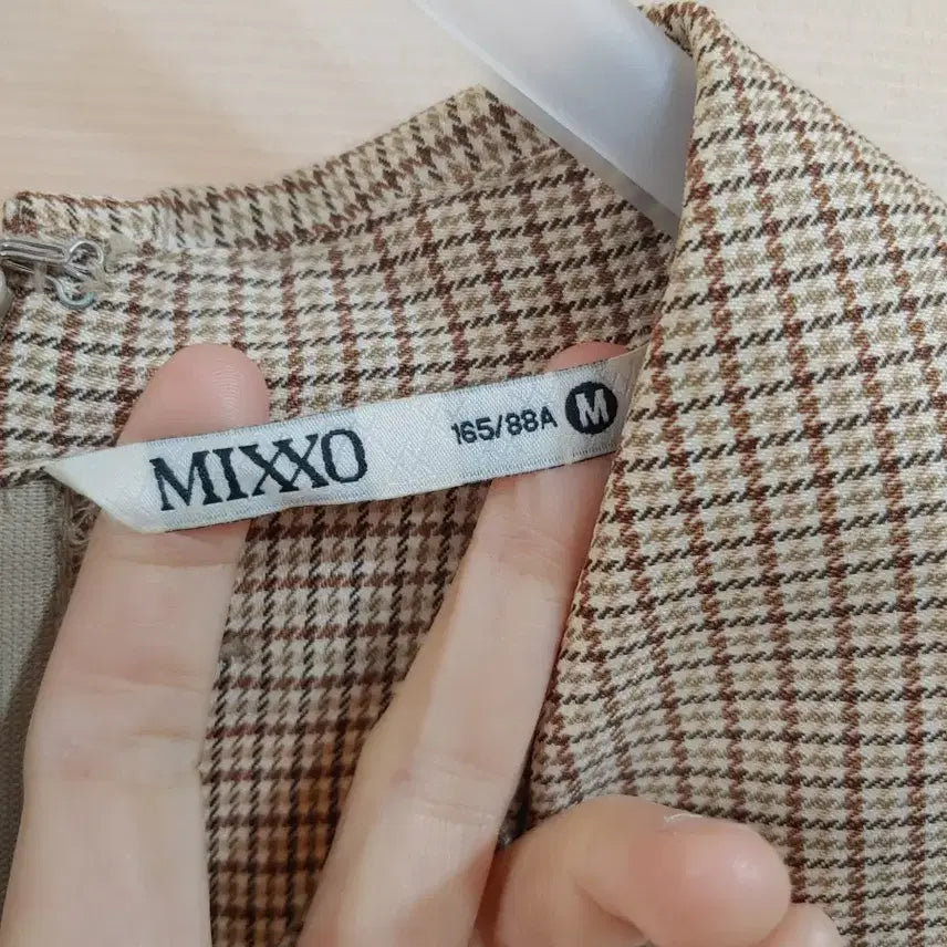[BUNJANG] MIXXO Check Long Dress / * MIXXO 체크롱원피스