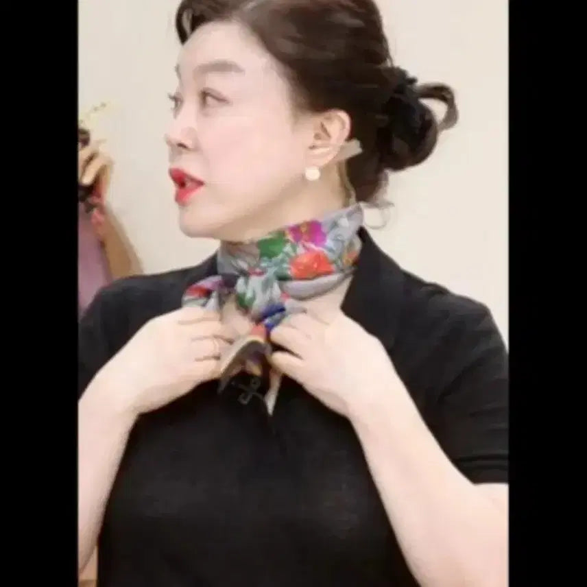 [BUNJANG] G Studio Silk Reversible Bandana Scarf / 새상품)지스튜디오  실크 양면 방도 스카프