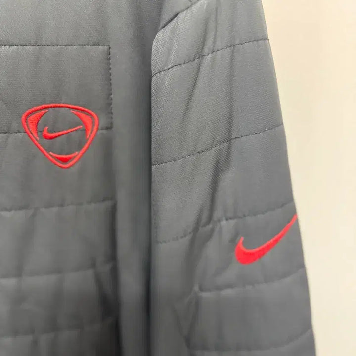 [BUNJANG] Nike FIT Black Hooded Padded Jumper / 나이키 블랙 패딩 점퍼 후드 NikeFIT L