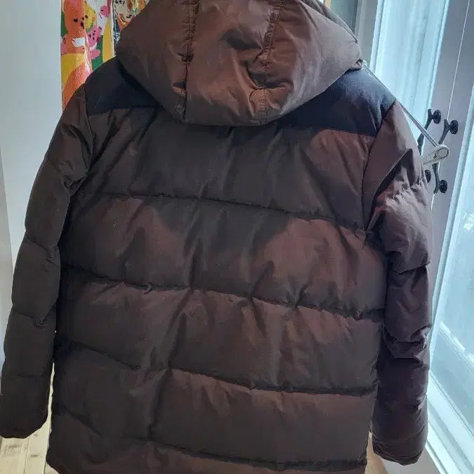 [BUNJANG] Fred Perry Brown Down Padded Jumper / 프레드페리 브라운 다운 패딩 점퍼