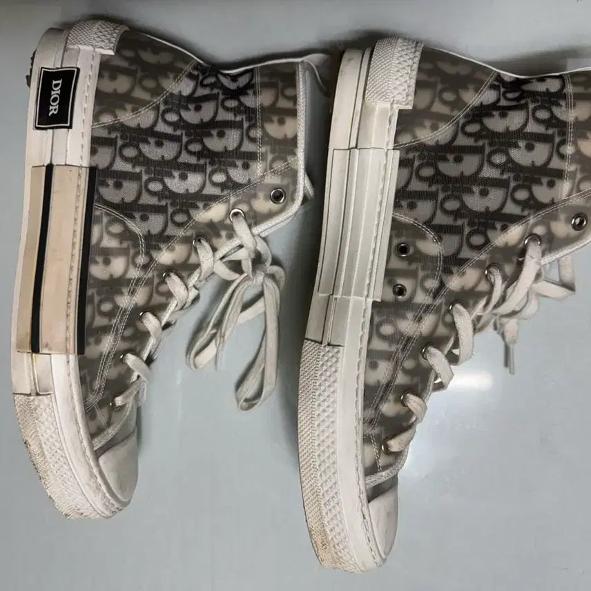 [BUNJANG] Dior Oblique High-Top Sneakers / 디올 오블리크 하이탑 45 사이즈