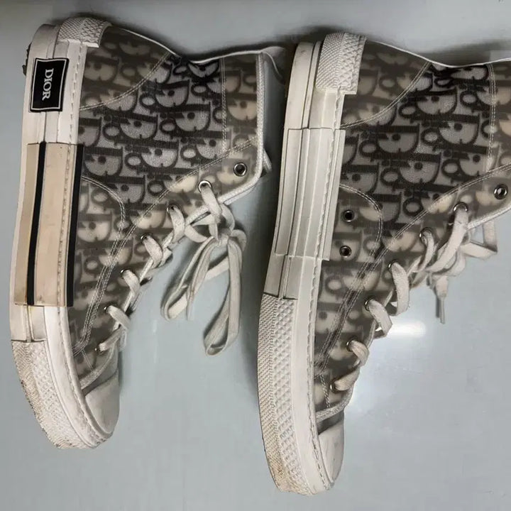 [BUNJANG] Dior Oblique High-Top Sneakers / 디올 오블리크 하이탑 45 사이즈
