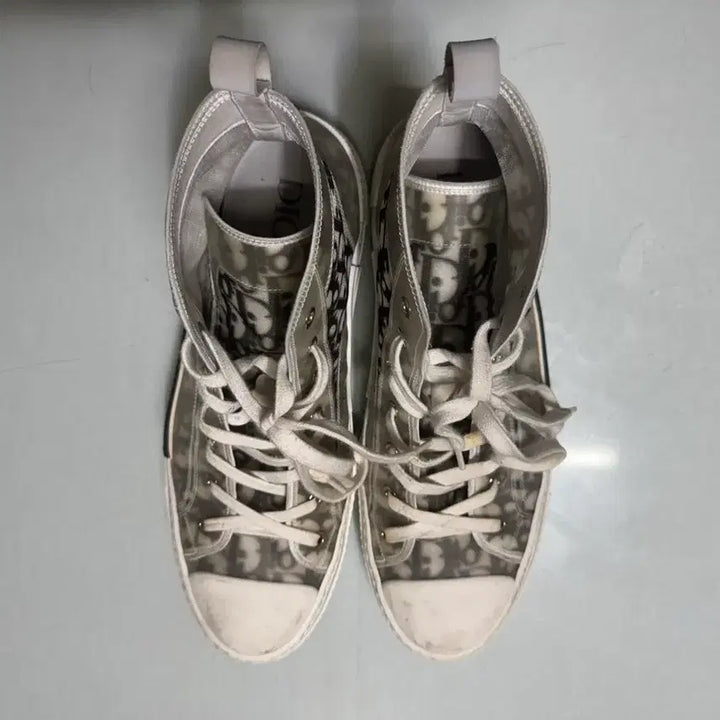[BUNJANG] Dior Oblique High-Top Sneakers / 디올 오블리크 하이탑 45 사이즈