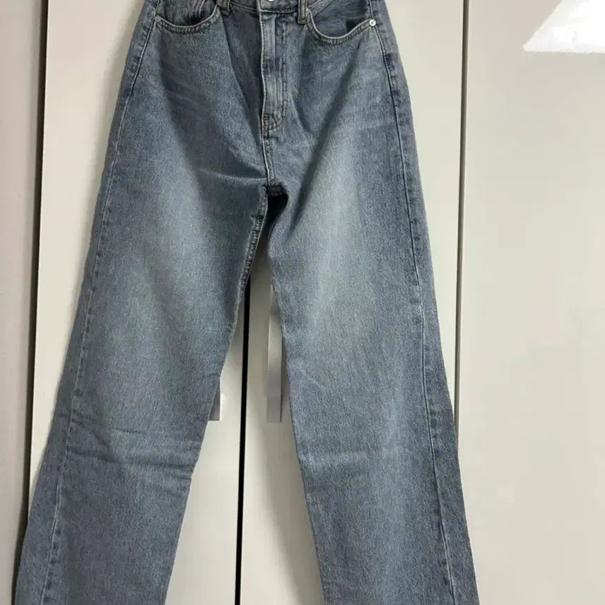 [BUNJANG] Vintage Washed Denim Wide Pants / 빈티지 워싱 데님 와이드 팬츠(정가36000)